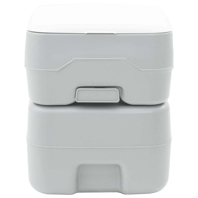 VidaXL Campingtoilette Grau 41,5 x 36,5 x 42 cm