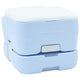 Vidaxl Campingtoilette Hellblau und Weiß 41,5 x 36,5 x 30 cm Polyethylen