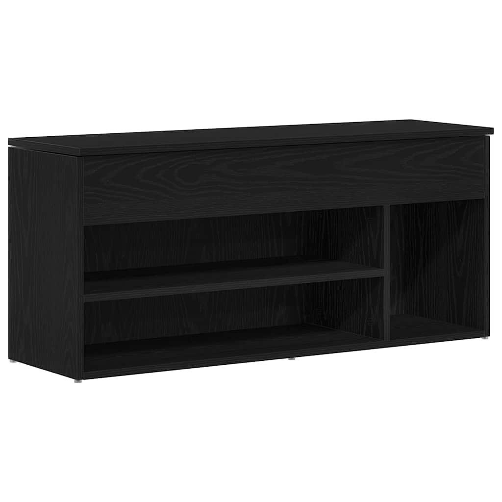 Vidaxx Schuhbank 102x30,5x45 cm Spanplatte Eiche schwarz