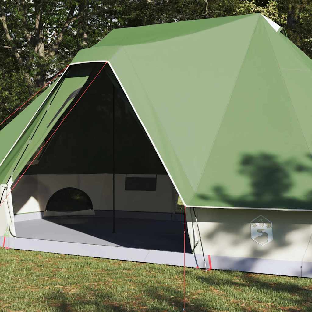 Vidaxx Familien-Tipi-Zelt Tipi mit Dach grün 680 x 430 x 270 cm