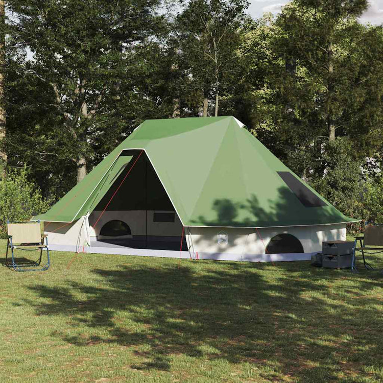 Vidaxx Familien-Tipi-Zelt Tipi mit Dach grün 680 x 430 x 270 cm