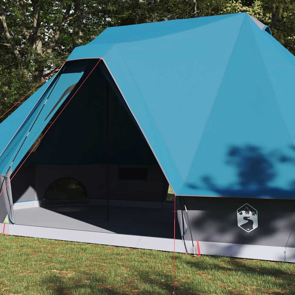 Vidaxx Familien-Tipi-Zelt Tipi mit Dach Blau 680 x 430 x 270 cm