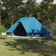 Vidaxx Familien-Tipi-Zelt Tipi mit Dach Blau 680 x 430 x 270 cm - afbeelding 1