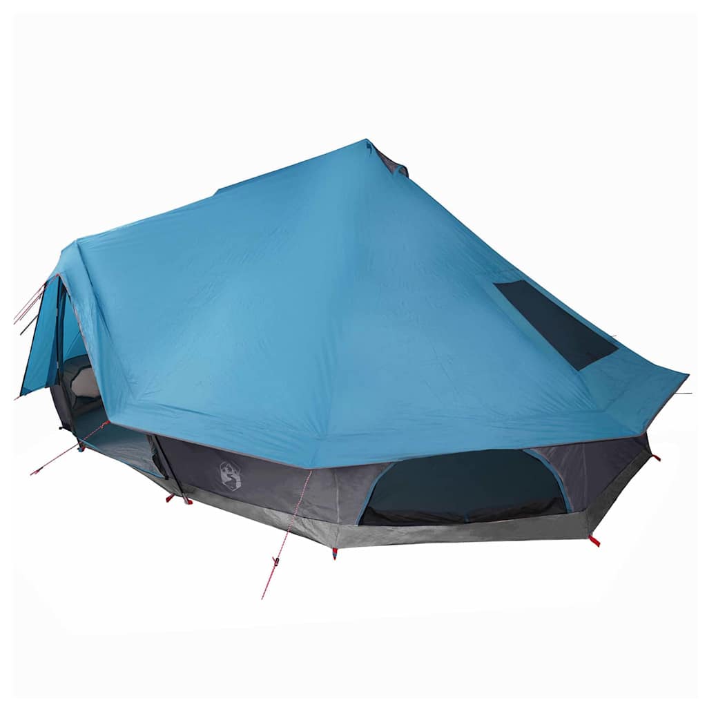 Vidaxx Familien-Tipi-Zelt Tipi mit Dach Blau 680 x 430 x 270 cm