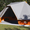 Vidaxx Family Tipi Zelt Tipi Grau und Orange 680 x 430 x 270 cm