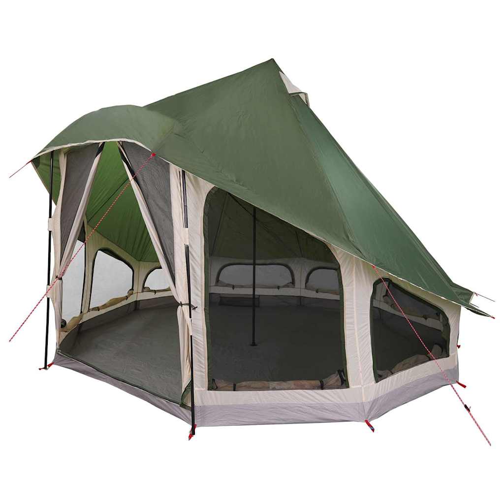 Vidaxx Familien-Tipi-Zelt Tipi mit Gründach 404 x 370 x 270 cm