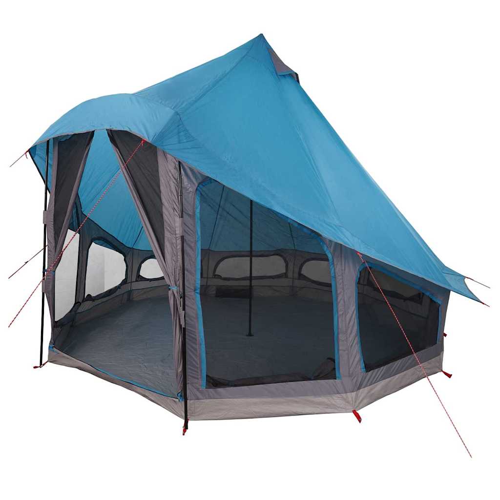 Vidaxx Familien-Tipi-Zelt Tipi mit Dach Blau 404 x 370 x 270 cm