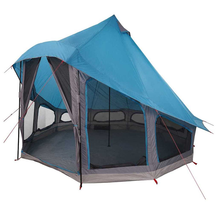 Vidaxx Familien-Tipi-Zelt Tipi mit Dach Blau 404 x 370 x 270 cm