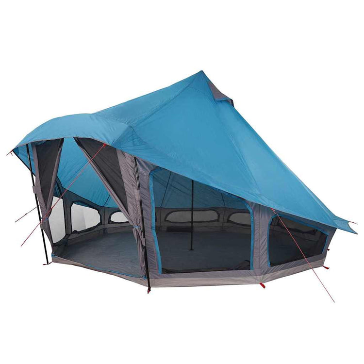 Vidaxx Familien-Tipi-Zelt Tipi Blau und Grau 508 x 470 x 300 cm