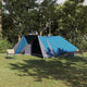 Vidaxx Familienzelt mit Dach mit Stauraum Blau und Grau 660 x 456 x 200 cm