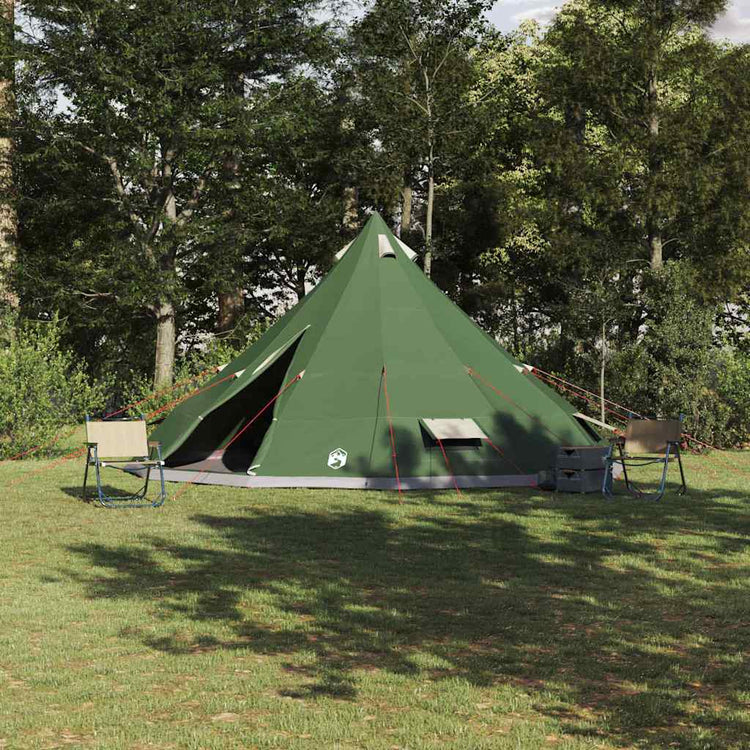 Vidaxx Familien-Tipi-Zelt Tipi mit Dach grün 560 x 560 x 300 cm