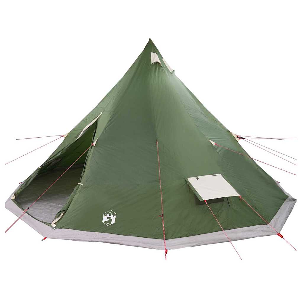 Vidaxx Familien-Tipi-Zelt Tipi mit Dach grün 560 x 560 x 300 cm
