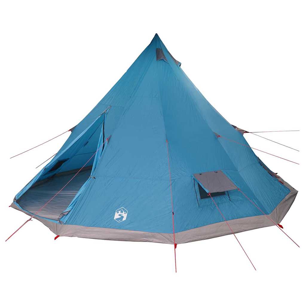 Vidaxx Familien-Tipi-Zelt Tipi Blau und Grau 560 x 560 x 300 cm