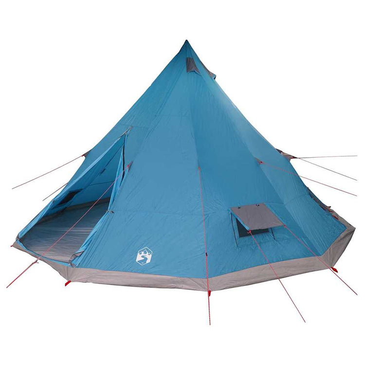Vidaxx Familien-Tipi-Zelt Tipi Blau und Grau 560 x 560 x 300 cm