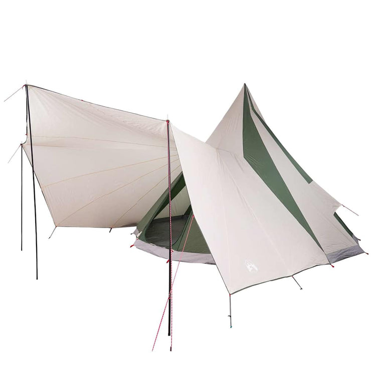 Vidaxx Familien-Tipi-Zelt, Tipi grün und beige, 510 x 690 x 330 cm