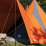 Vidaxx family teepee tent teepee gray and orange 510 x 690 x 330 cm - afbeelding 3