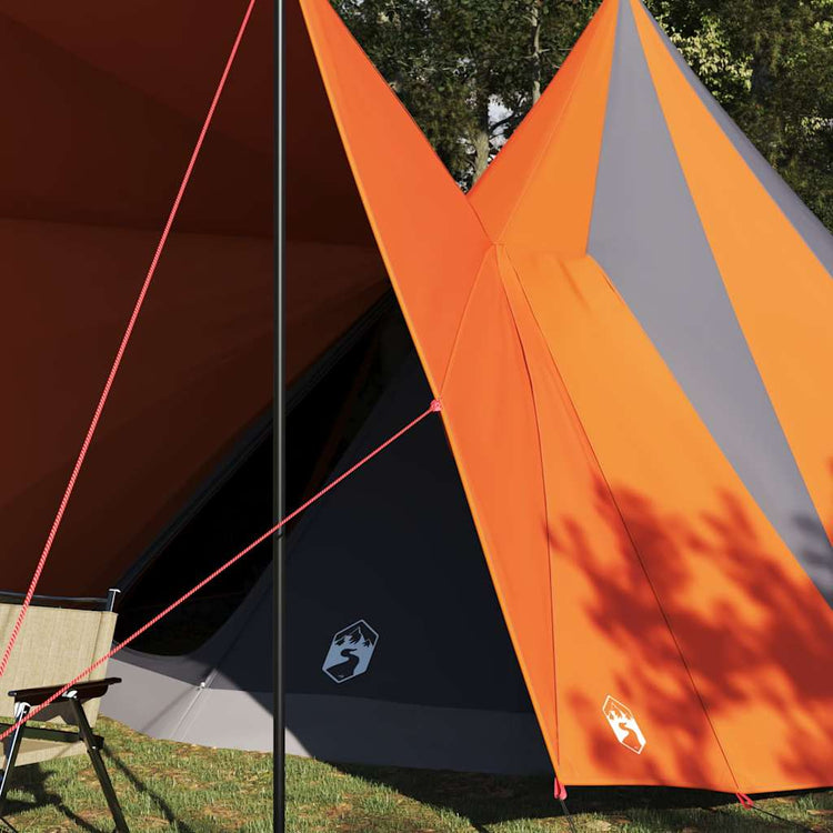 Vidaxx family teepee tent teepee gray and orange 510 x 690 x 330 cm