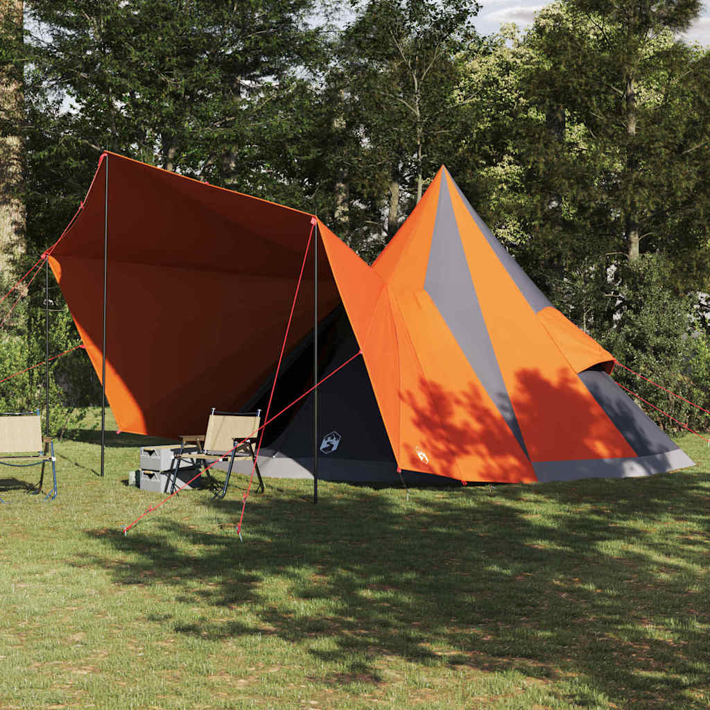 Vidaxx family teepee tent teepee gray and orange 510 x 690 x 330 cm