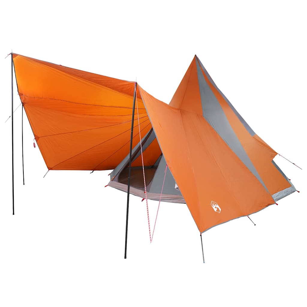 Vidaxx family teepee tent teepee gray and orange 510 x 690 x 330 cm