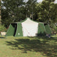 Vidaxx Tipi-Zelt mit Dach grün und beige 492 x 492 x 275 cm Stoff