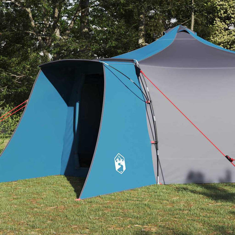 Vidaxx Tipi-Zelt mit Dach blau und grau 492 x 492 x 275 cm Stoff