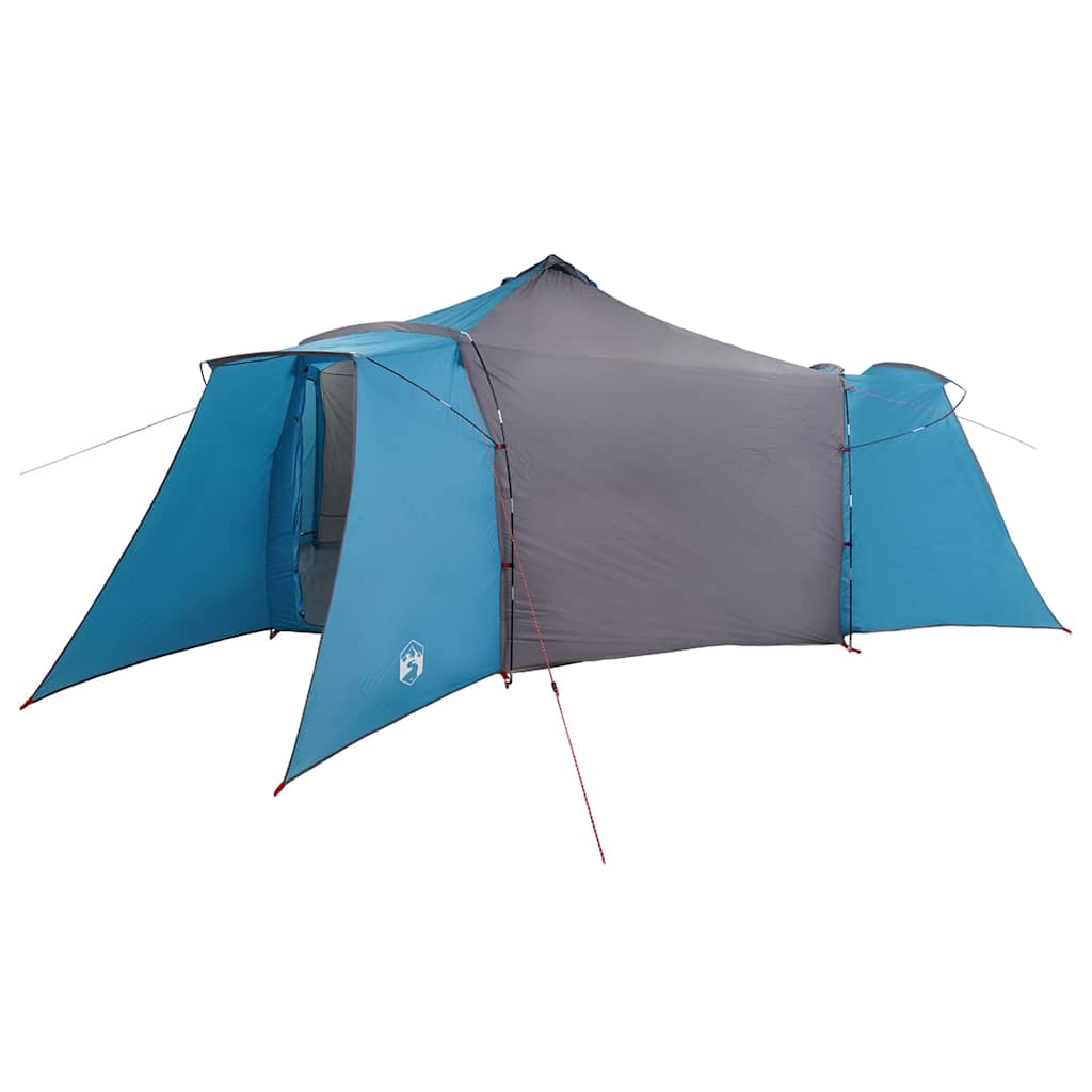 Vidaxx Tipi-Zelt mit Dach blau und grau 492 x 492 x 275 cm Stoff