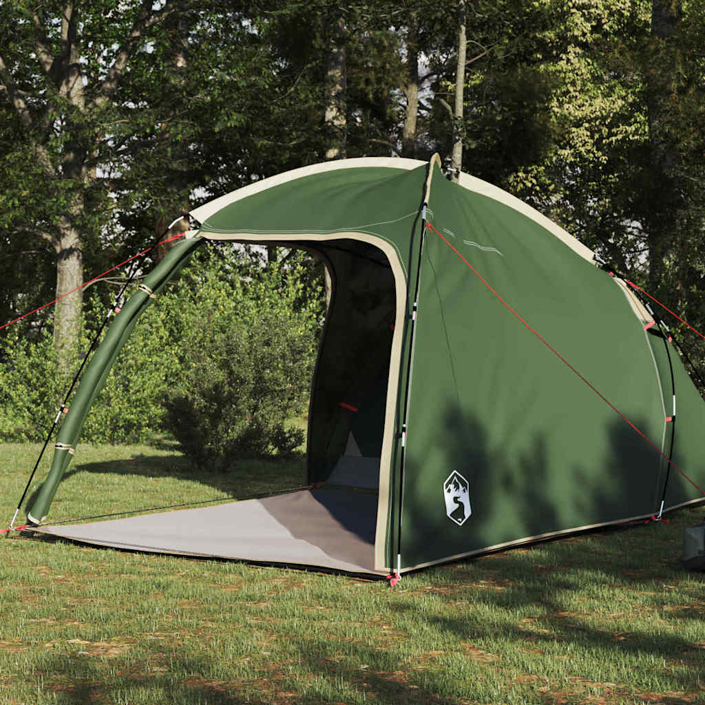 Vidaxx Zelthaus grün 370 x 230 x 185 cm Polyester und Fiberglas