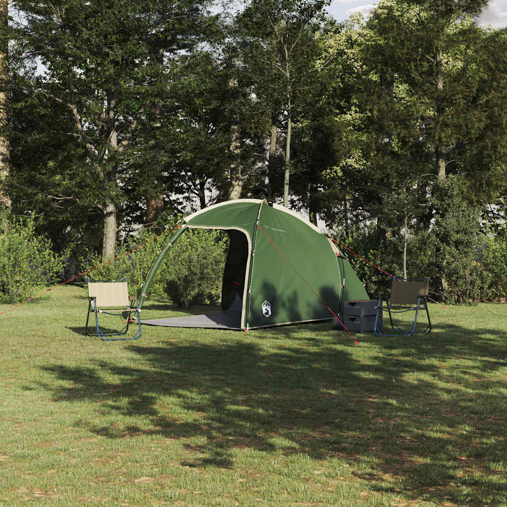 Vidaxx Zelthaus grün 370 x 230 x 185 cm Polyester und Fiberglas