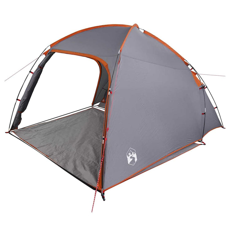 Vidaxx Zelt grau und orange 370 x 230 x 185 cm Polyester und Fiberglas