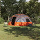 VidaXL Campingzelt grau und orange 475 x 475 x 235 cm Polyester