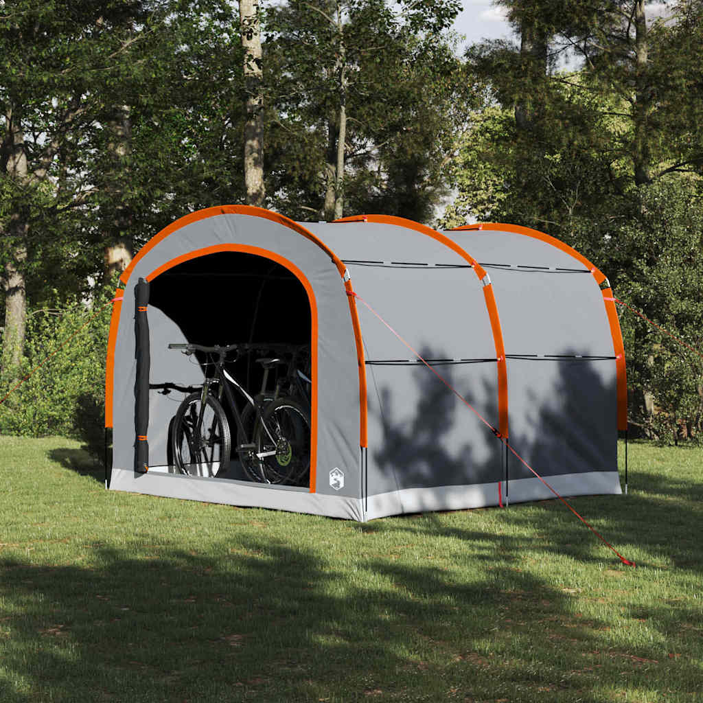 Vidaxx Zelt mit Dach grau und orange 268 x 240 x 191 cm Polyester