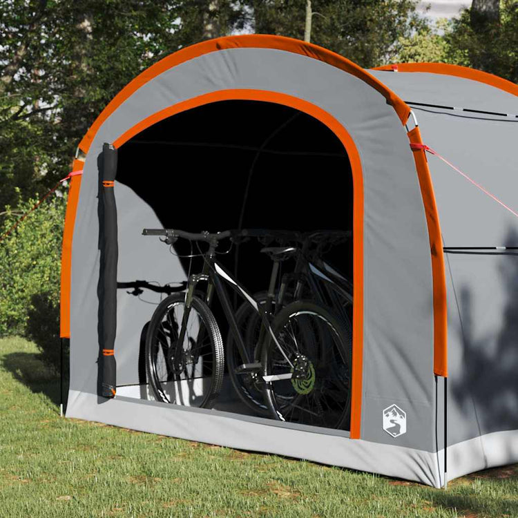 Vidaxx Zelt mit Dach grau und orange 268 x 240 x 191 cm Polyester