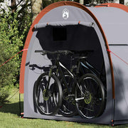VidaXL Fahrradzelt mit Dach mit Stauraum Grau und Orange 210 x 90 x 174 cm - afbeelding 3