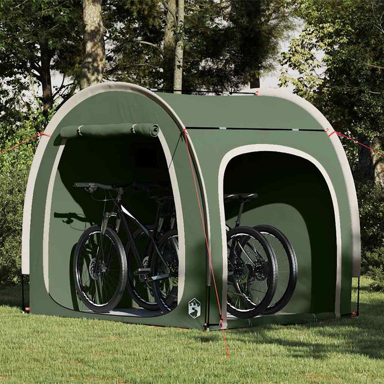 Vidaxx Fahrradzelt mit Dach mit Stauraum grün 218 x 156 x 180 cm