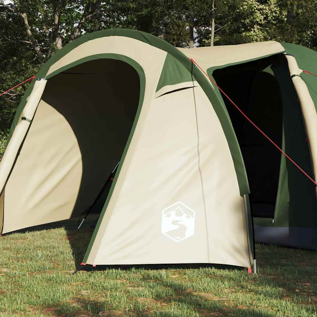 Vidaxx Kuppelzelt Kuppel mit Dach mit Stauraum Grün 384 x 254 x 170 cm