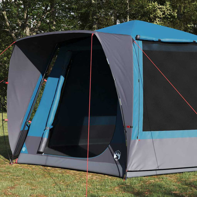 VidaXL Campingzelthaus mit Dach blau 420 x 420 x 227 cm Polyester