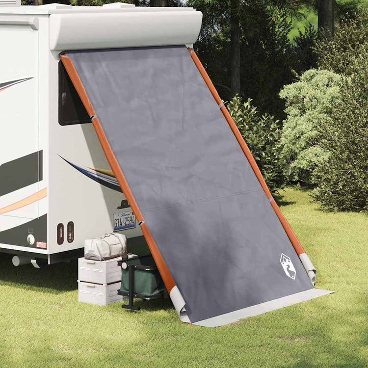 Vidaxx Heckklappenzelt mit Dach grau und orange 190 x 150 x 185 cm Taft