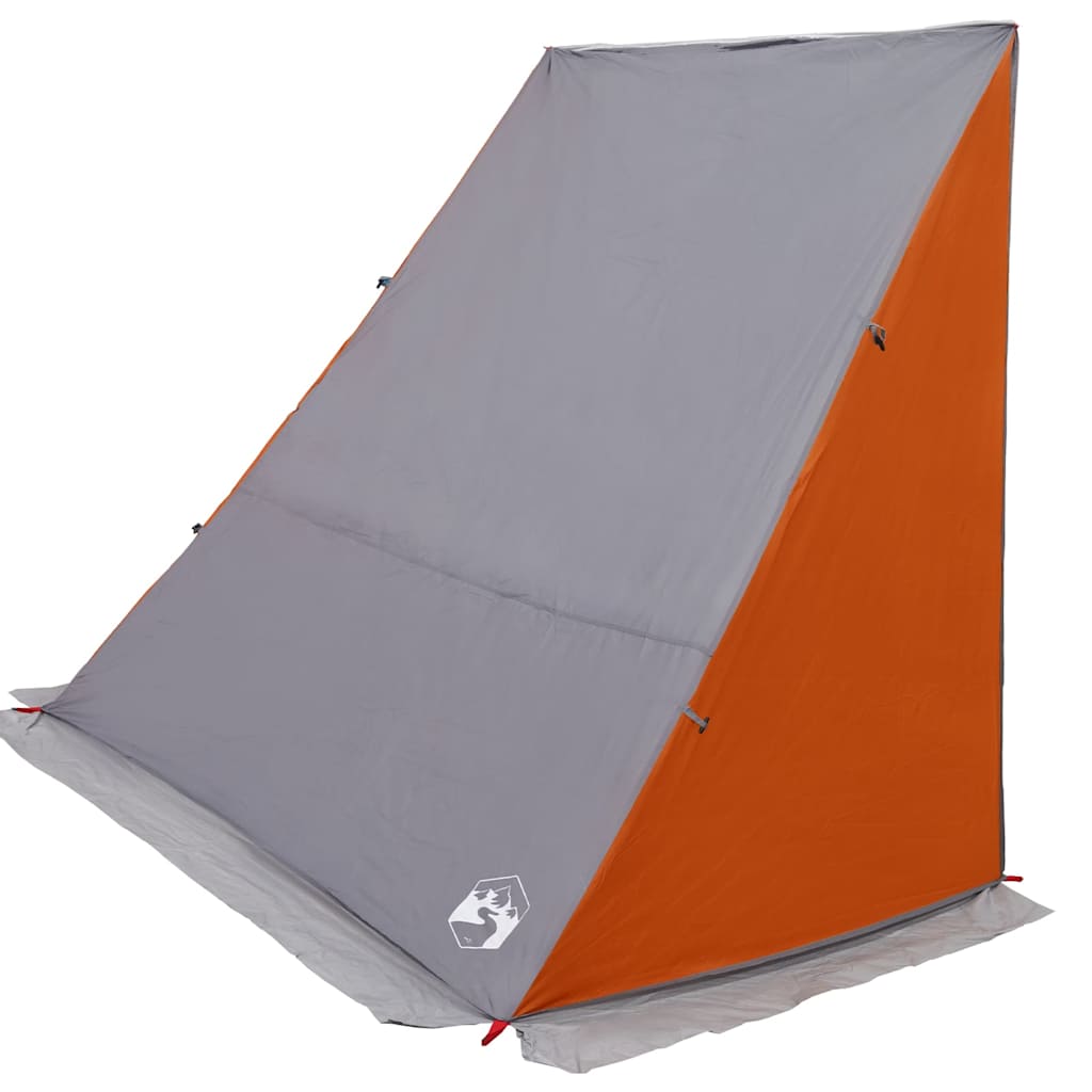 Vidaxx Heckklappenzelt mit Dach grau und orange 190 x 150 x 185 cm Taft