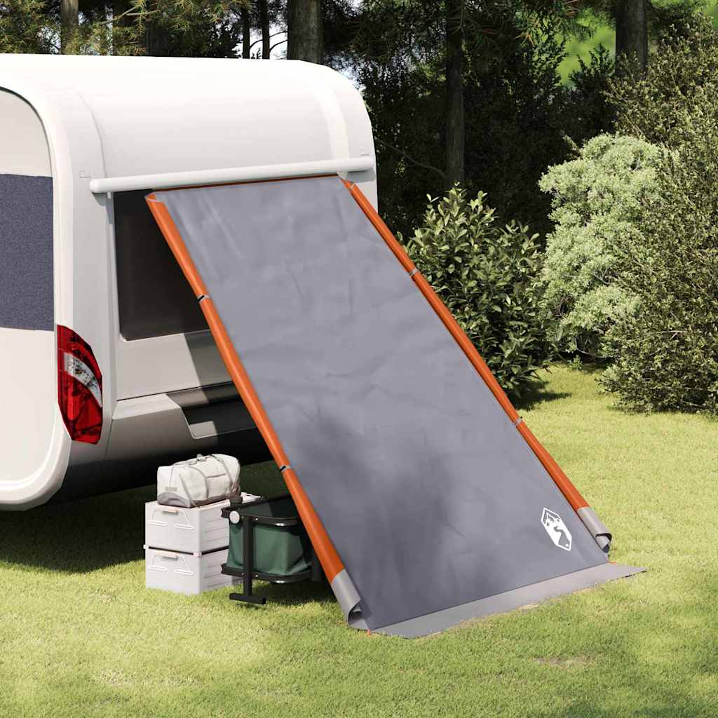Vidaxx Heckklappenzelt mit Dach grau und orange 190 x 150 x 185 cm Taft