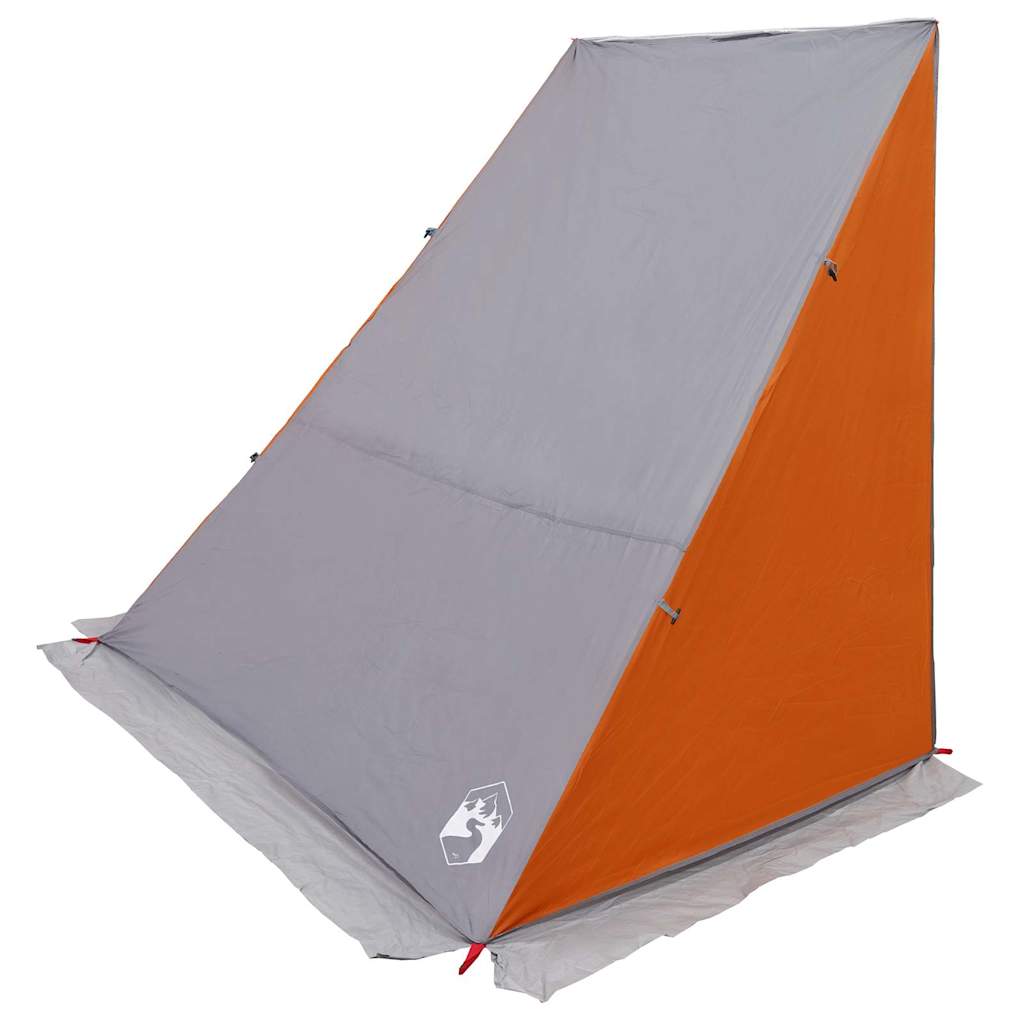 Vidaxx Heckklappenzelt mit Dach grau und orange 190 x 150 x 185 cm Taft
