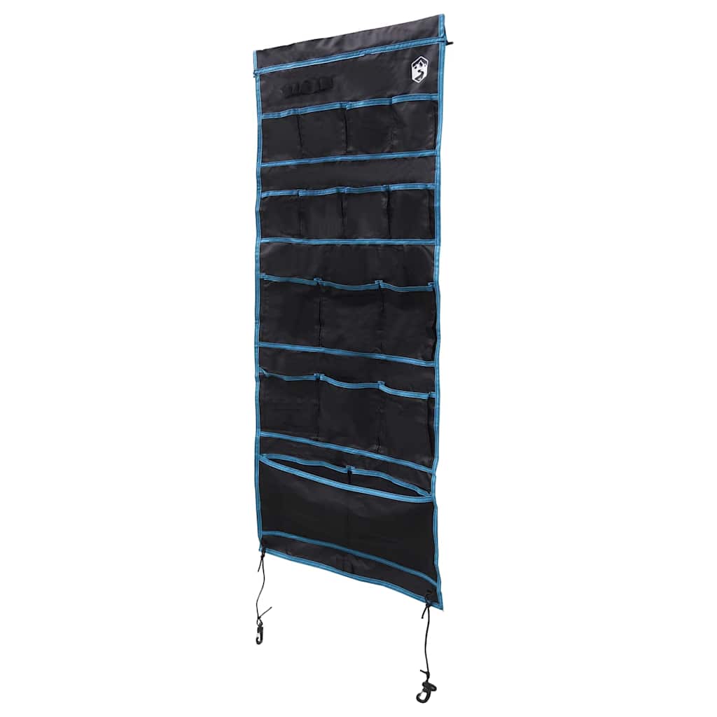 VidaXL Aufbewahrungstasche mit Stauraum Schwarz und Blau 125 x 48 cm Oxford