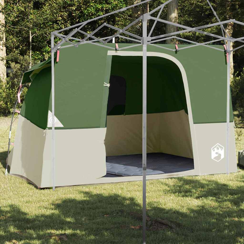 VidaXL Innenzelt mit Dach mit Stauraum grün 280 x 220 x 176 cm Taft