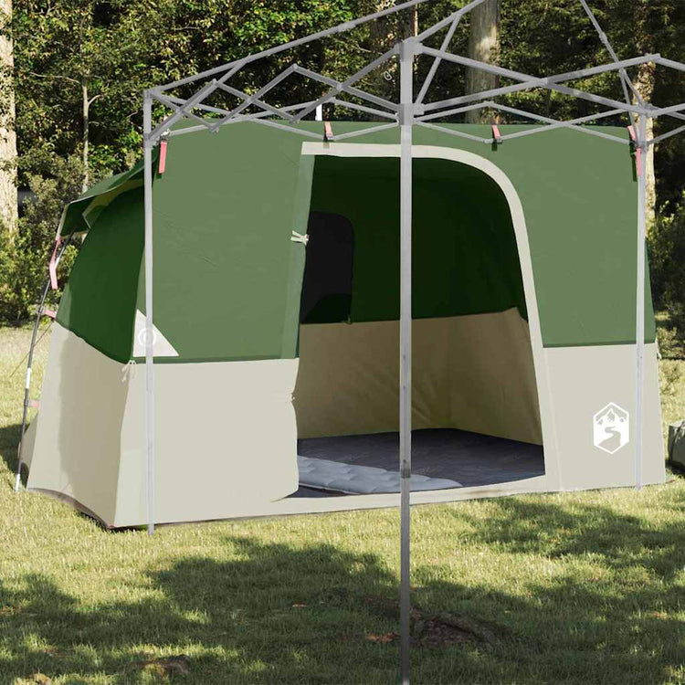 VidaXL Innenzelt mit Dach mit Stauraum grün 280 x 220 x 176 cm Taft