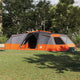 Vidaxx Familienzelt mit Dach grau und orange 833 x 585 x 216 cm Taft