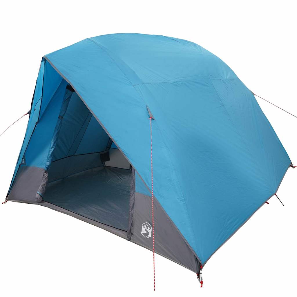 VidaXL Campingzelt mit Dach mit Stauraum blau 320 x 275 x 190 cm Taft