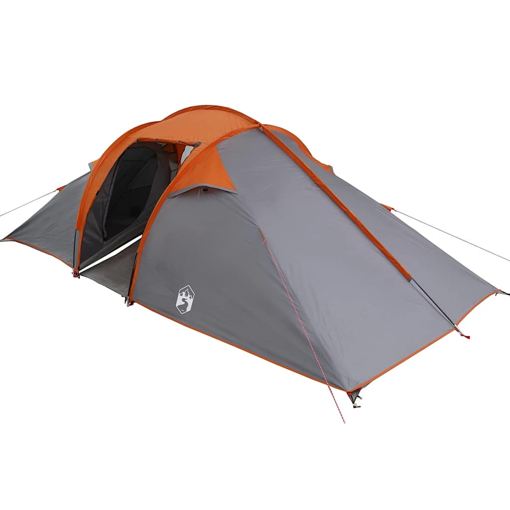 Vidaxx Tunnelzelt mit Dach grau und orange 510 x 240 x 156 cm Taft