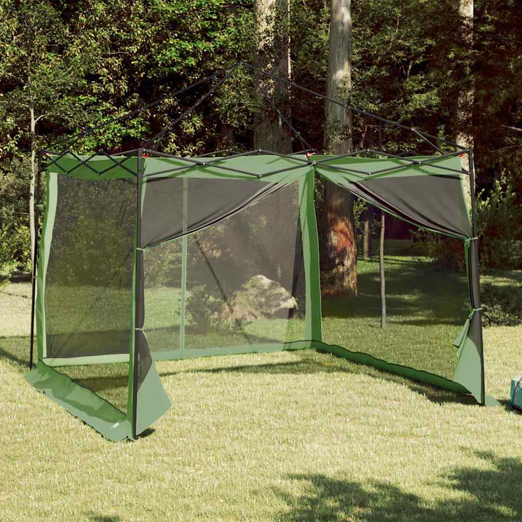 VidaXL Innenzelt mit Dach mit Stauraum, grün, 303 x 303 x 196 cm, Taft