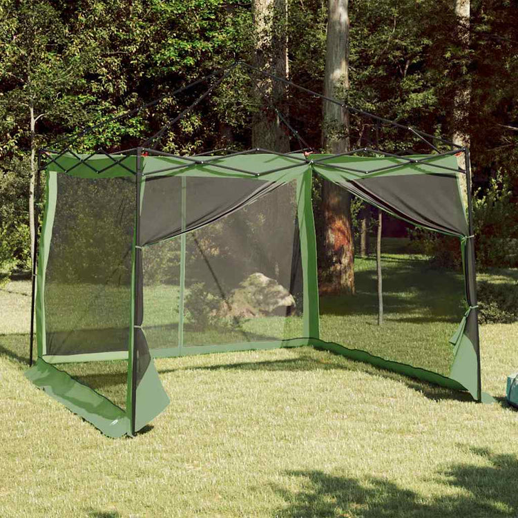VidaXL Innenzelt mit Dach mit Stauraum, grün, 303 x 303 x 196 cm, Taft