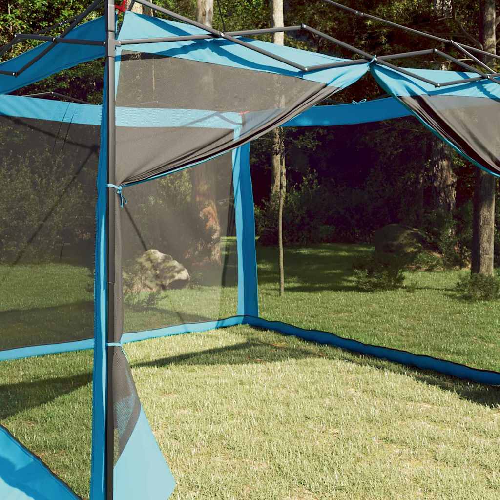 VidaXL Innenzelt mit Dach mit Stauraum blau 303 x 303 x 196 cm Taft