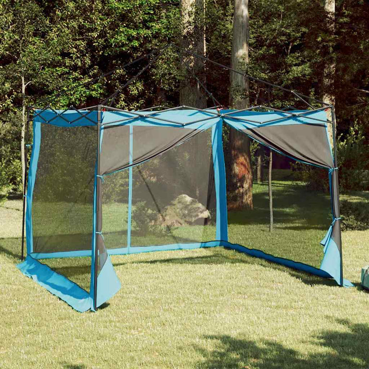 VidaXL Innenzelt mit Dach mit Stauraum blau 303 x 303 x 196 cm Taft